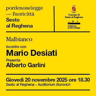 Fuoricittà a Sesto al Reghena con Mario Desiati